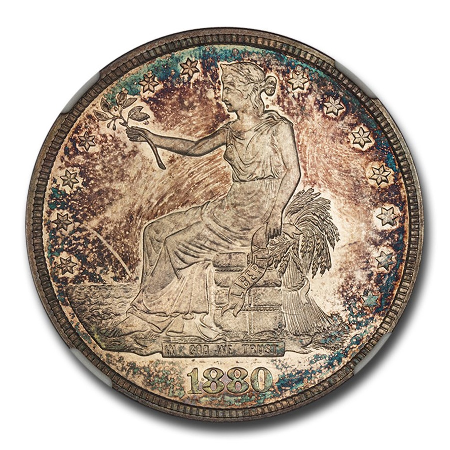 イギリス クラウン銀貨 1845年 ヤングヘッド PCGS AU50