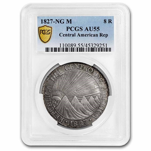 1827ǯ �������ꥫ 8�쥢�� ��� ���� Ϣ�� �����ƥޥ� �����ƥޥ饷�ƥ� AU-55 PCGS ����ƥ�����������