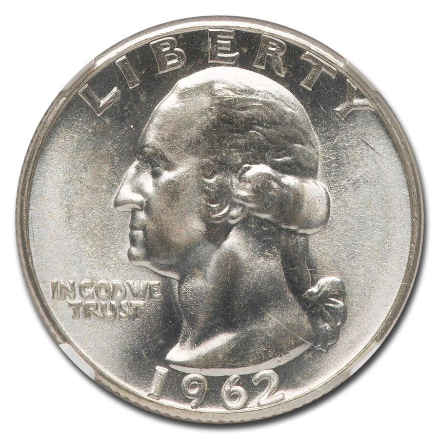 アメリカLIBERTYコイン　1942〜1964年クォーターダラー銀貨 アメリカLIBERTYコイン クォーターダラー3個まとめ 1964年品位