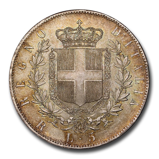 1877ǯ �����åȡ��ꥪ�����ޥ̥�����2�� �����ꥢ�� 5����� �����ꥢ ������¤ʾ�� MS-64 PCGS ����ƥ�����������