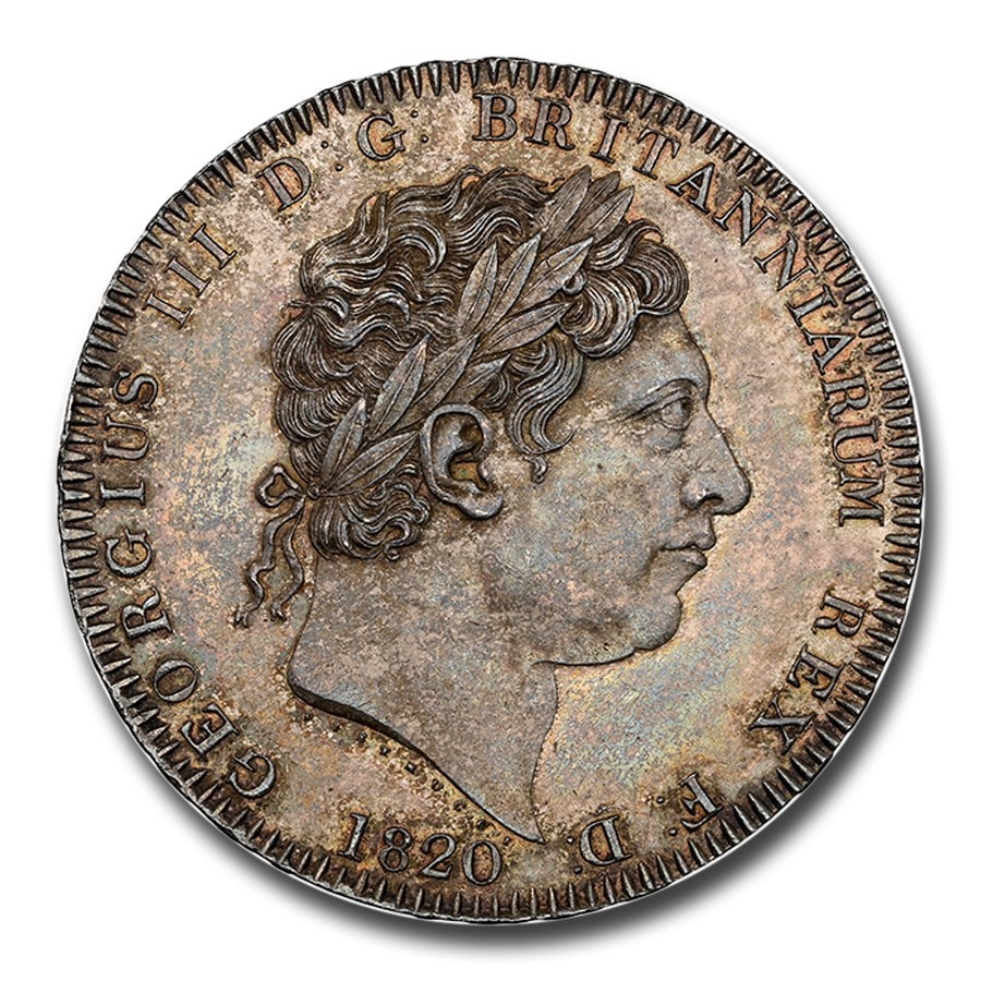 1820年 イギリス　1クラウン銀貨　セントジョージ 1820年 イギリス 1クラウン銀貨 セントジョージ - メルカリ