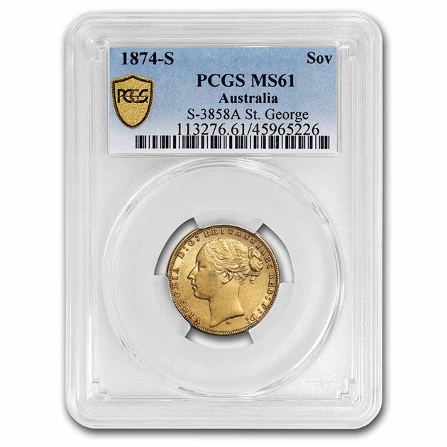 �������ȥꥢ���� ���֥���� ��� �إå� �������ȥ�ꥢ ���ɥˡ�¤ʾ�� 1874ǯ�� MS-61 PCGS ����ƥ�����������