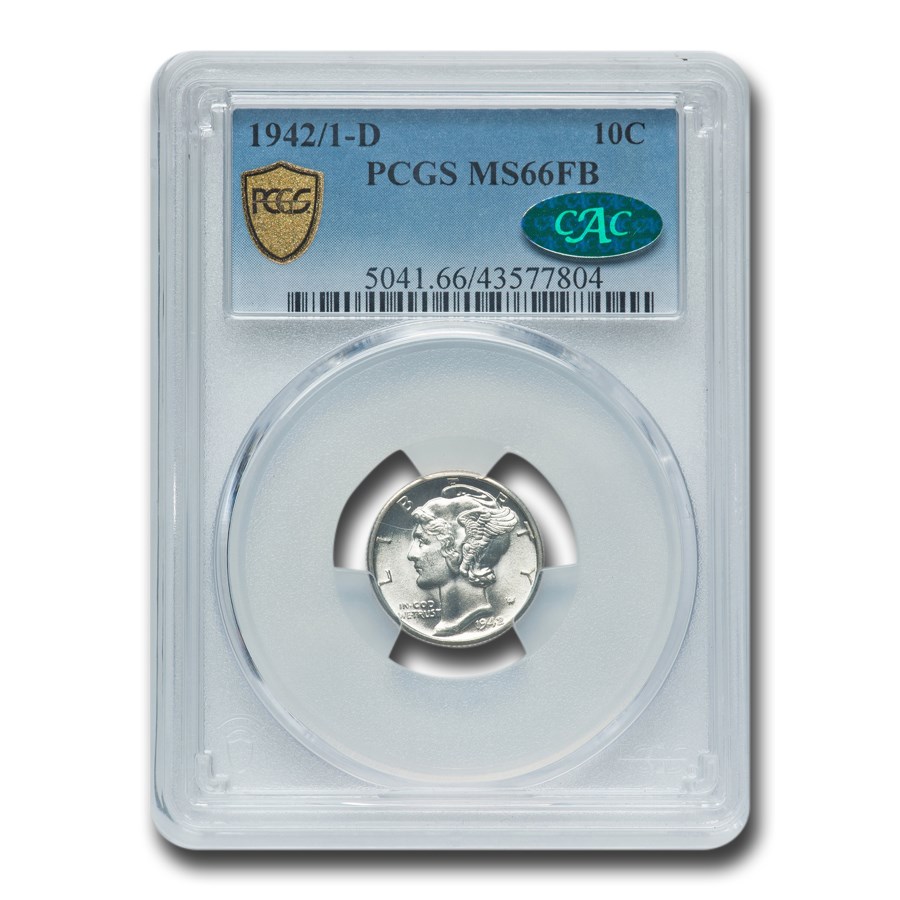1942/1ǯ ޡ꡼   Сǡ 10 󥰥 Хƥ إå ꥫ罰¤ʾ MS-66 PCGS CAC (FB) ơ