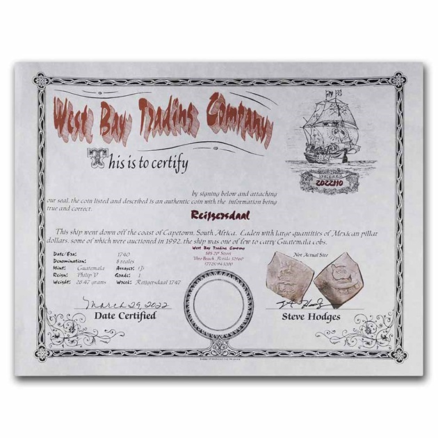 1740ǯ �ե����5�� ���ڥ���� 8�쥢�� ��� �ԥ顼�ɥ� �ᥭ���� �ᥭ�������ƥ�¤ʾ�� ������ �쥤��ɲ�� �ǰ��� �饤������������� ������ ȯ�������� (w/COA) ����ƥ�����������