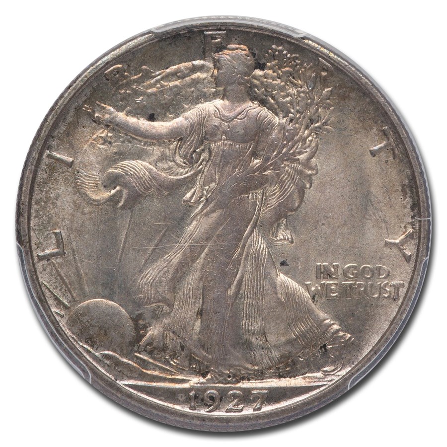 1927ǯ ���������� ��Хƥ� �ϡ��� ���顼 ��� 50����� ����С� �������� ����ꥫ�罰��¤ʾ�� ����ե�󥷥��� MS-63 PCGS ����ƥ�����������
