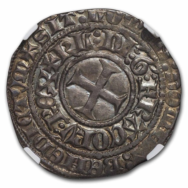 1380-1422ǯ ������6�� �ե�󥹹� ���� ��� �ե�� AU-58 NGC ����ƥ�����������