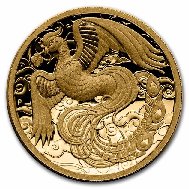オーストラリア フェニックス 不死鳥金貨 200ドル 2022年製 パース
