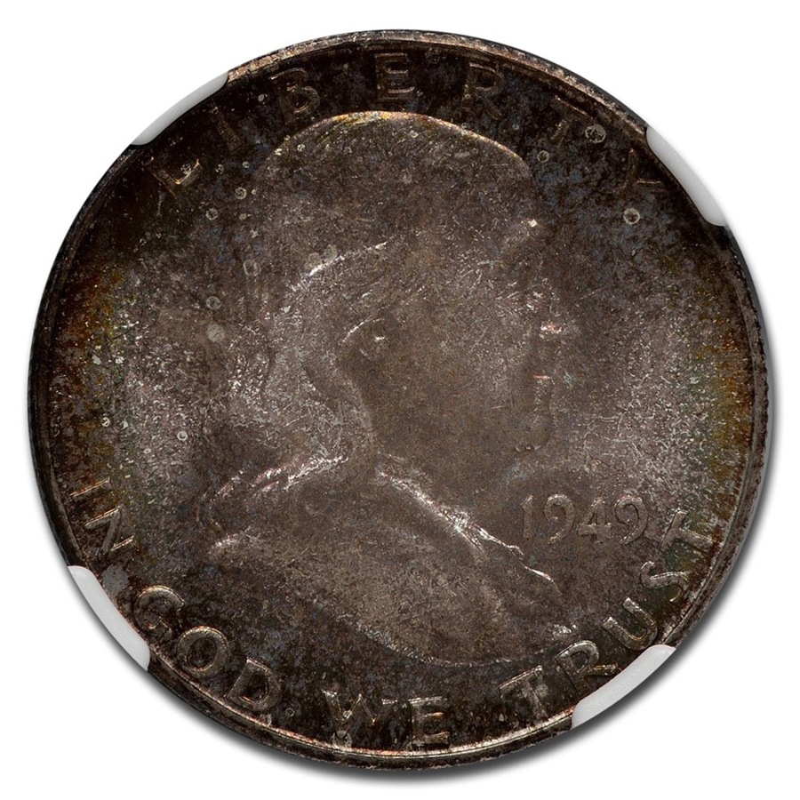 1949年 アメリカ フランクリン ハーフダラー 銀貨 50セント シルバー ベンジャミン・フランクリン 自由の鐘 イーグル アメリカ合衆国造幣局  サンフランシスコ MS-67 NGC (FBL) ヴィンテージコインの販売 | 金貨や銀貨のご購入は「金銀の貯金箱」