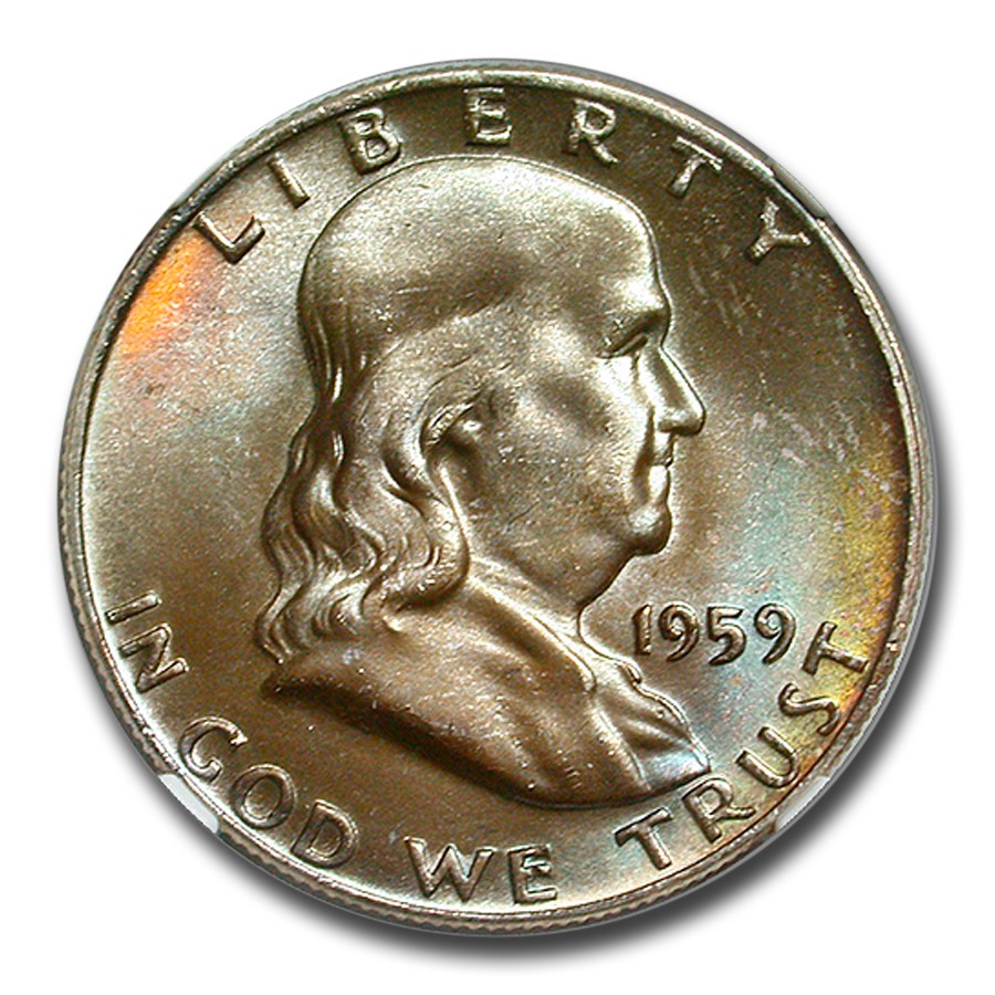 1959ǯ �ե�󥯥�� �ϡ��ե��顼 ��� 50����� ����С� ������ �٥󥸥�ߥ󡦥ե�󥯥�� ��ͳ�ξ� �������� ����ꥫ�罰��¤ʾ�� �ǥ�С� MS-67 NGC ������ơ���������