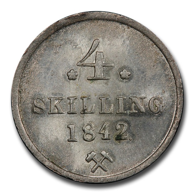 1842ǯ ������14����ϥ� ���������ǥ��Υ륦����Ϣ�粦��� 4������� ��� MS-64 PCGS ����ƥ�����������