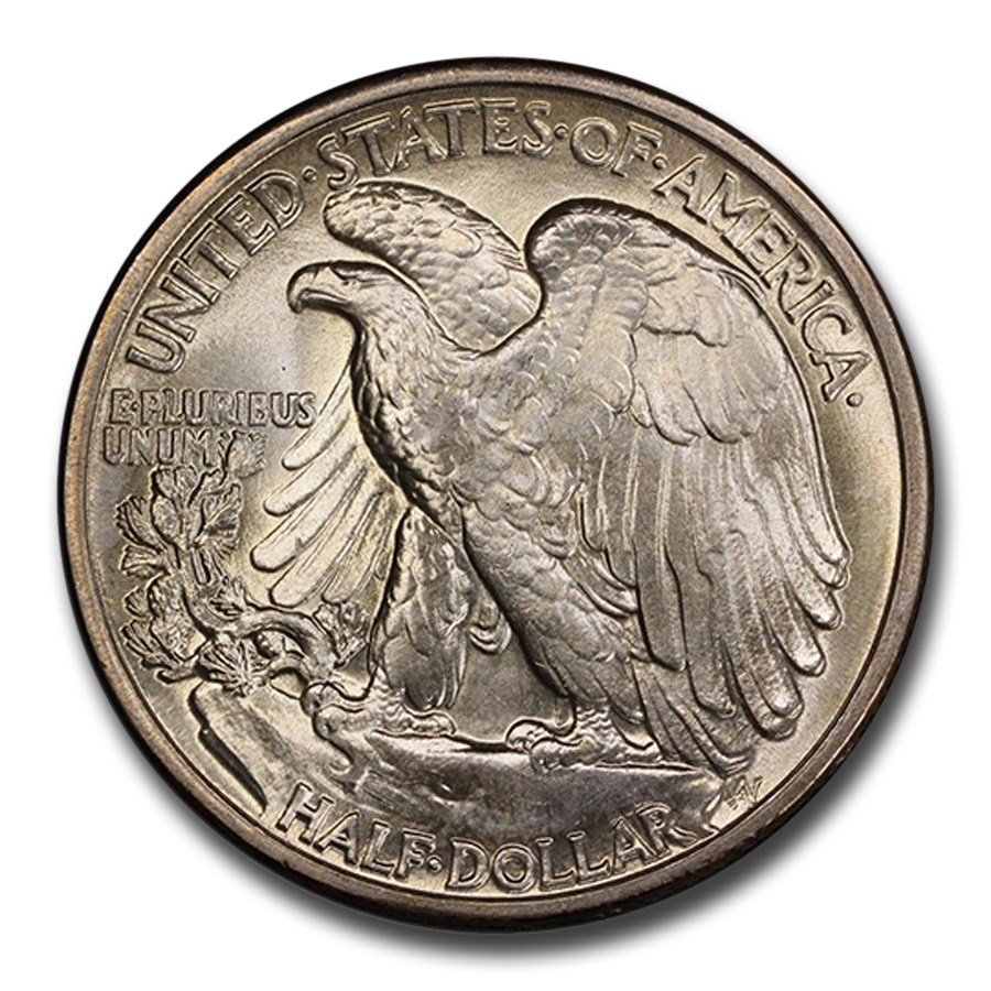 1943ǯ  Хƥ ϡե顼  50 С  ꥫ罰¤ʾ եǥե MS-68 PCGS ơ