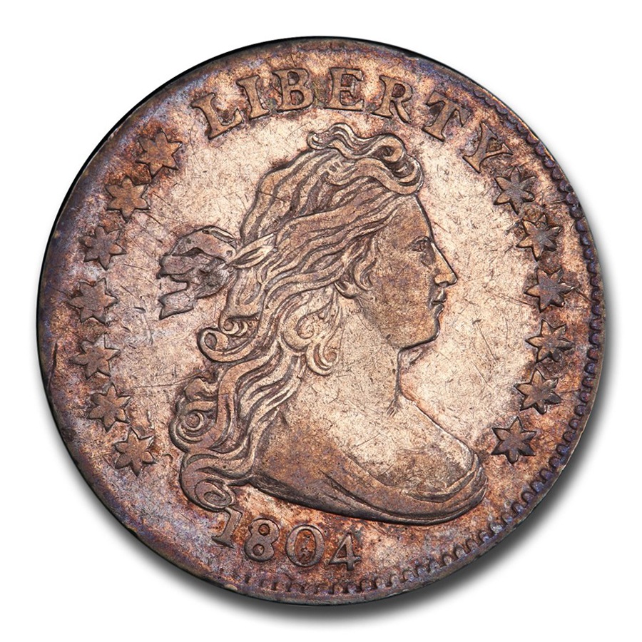 1804年 ドレイプト バスト ダイム 銀貨 10セント イーグル