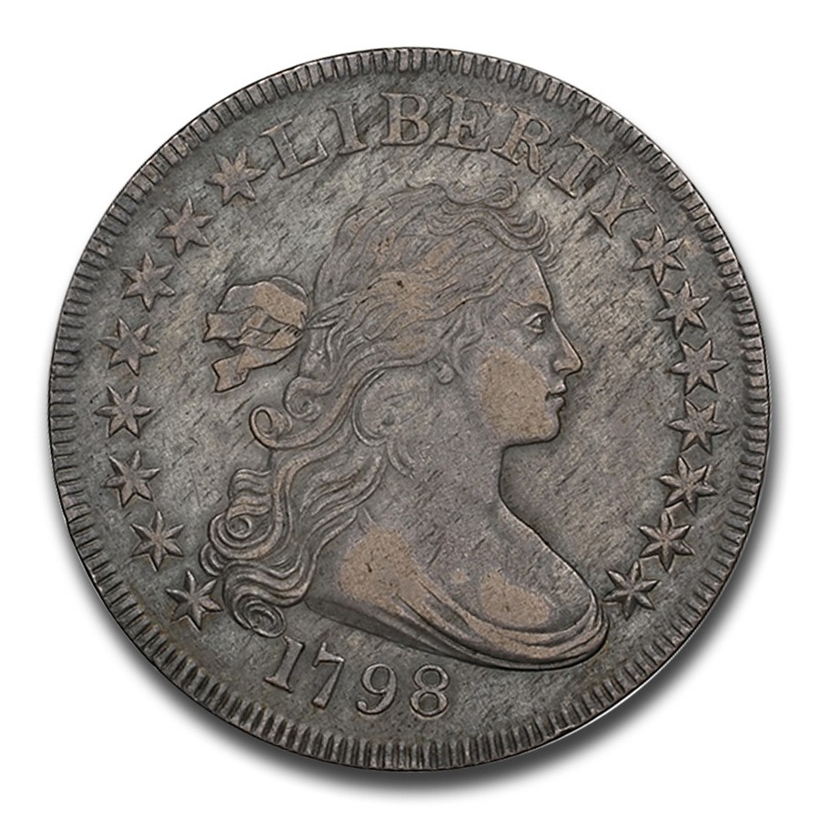 1798ǯ ɥ쥤ץ Х 顼  1ɥ С   ɥ졼 ꥫ罰¤ʾ եǥե AU-50 NGC (Sm Eag,15 Stars, BB-81, B-2) ƥ