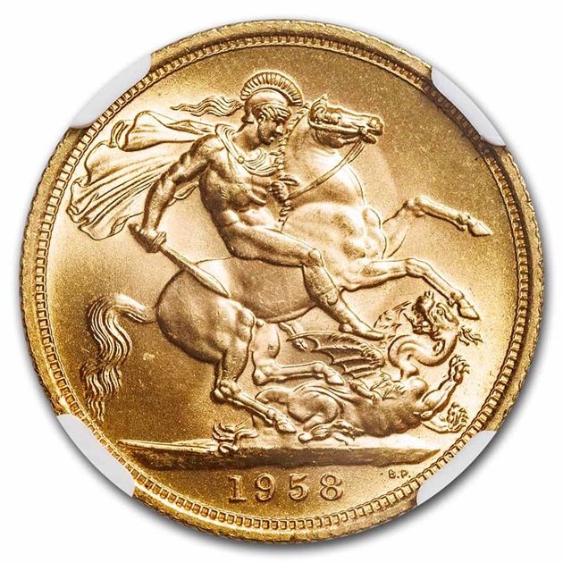 ���ꥶ�٥����� ���֥���� ��󥰥�� ���ꥶ�٥� 1958ǯ�� �����ꥹ��Ω¤ʾ�� MS-66 NGC ������ơ���������