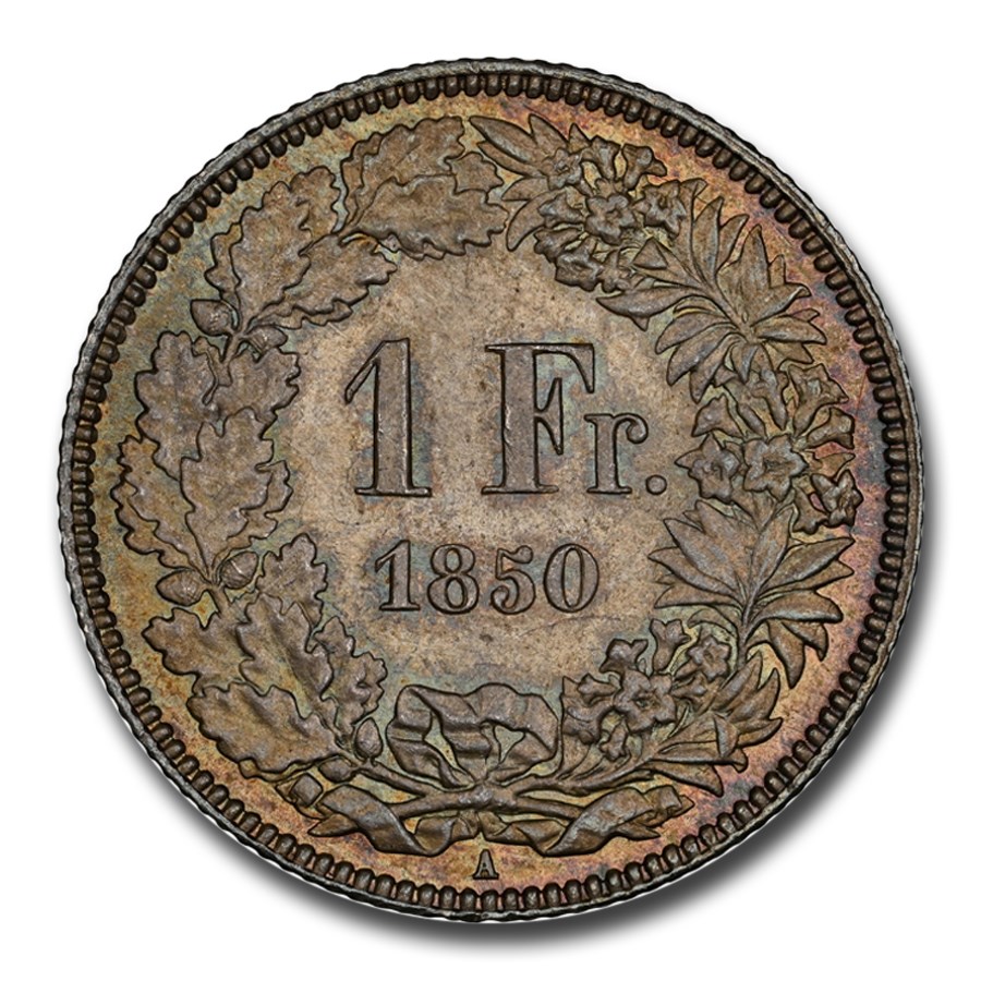 1850ǯ ������ �إ�����ƥ��� 1�ե�� ��� �ѥ�¤ʾ�� �إ�٥ƥ��� MS-65 NGC ����ƥ�����������