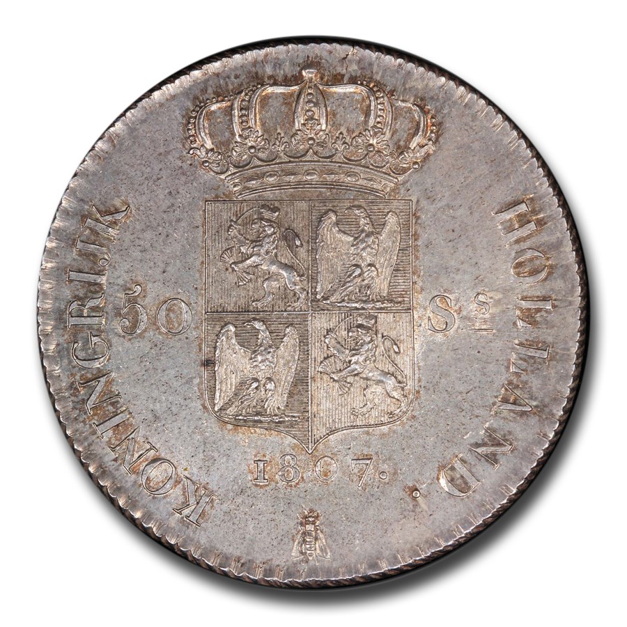 1807ǯ 륤ܥʥѥ ۥȹ 50С  С  ʥݥ쥪  饦   MS-64+ PCGS (Holland) ƥ