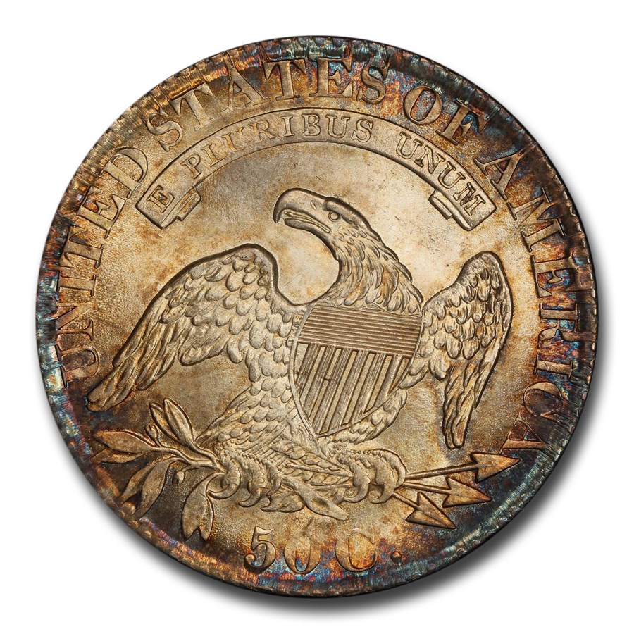 1827ǯ åץ Х ϡ 顼  50  ꥫ罰¤ʾ եǥե MS-65 PCGS CAC (Sq. Base 2, O-121) ƥ 