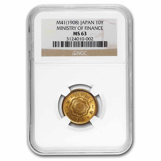 ��10�߶�� ���� ����41ǯ (1908ǯ) MS-63 NGC ����ƥ����������� ����