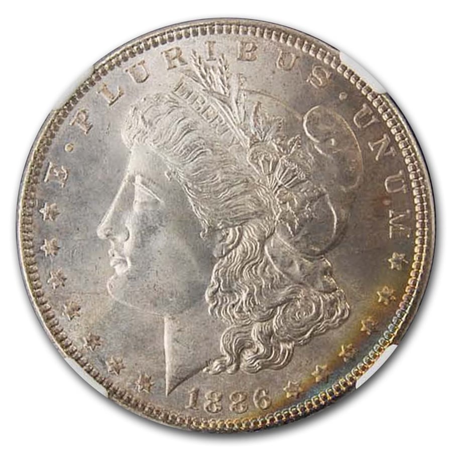 1886年 モルガンダラー 銀貨 1ドル シルバー コイン モルガン ヘッド リバティ イーグル アメリカ合衆国造幣局 フィラデルフィア MS-67+  NGC アンティークコインの販売 | 金貨や銀貨のご購入は「金銀の貯金箱」