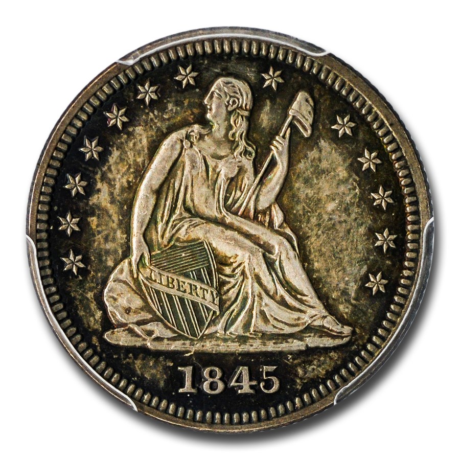 1845ǯ �����ƥå� ��Хƥ� ���������� ���顼 ��� 25����� ����С� ������ ��ͳ�ν��� �������� ����ꥫ�罰��¤ʾ�� �ե���ǥ�ե��� PR-64+ PCGS CAC ����ƥ�����������