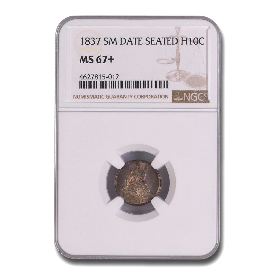 1837ǯ ƥå Хƥ ϡ   5 С   ꥫ罰¤ʾ եǥե MS-67+ NGC (Small Date) ƥ