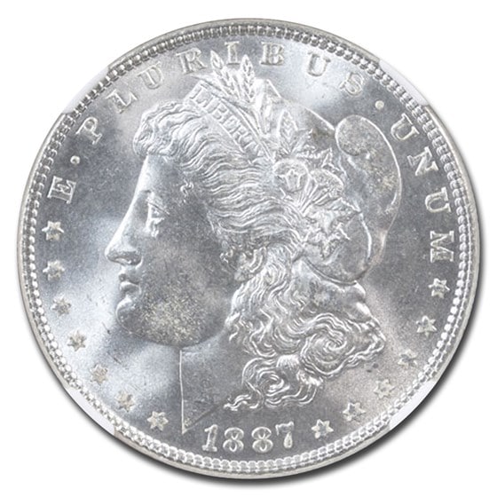 1887年 モルガンダラー 銀貨 1ドル シルバー モルガン ヘッド