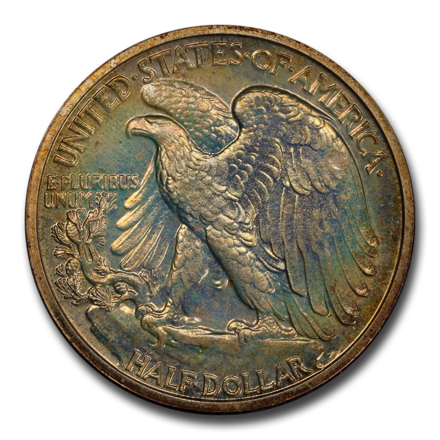 1936ǯ ���������� ��Хƥ� �ϡ��� ���顼 ��� 50����� ����С� ������ �������� ����ꥫ�罰��¤ʾ�� �ե���ǥ�ե��� PR-67+ PCGS CAC ����ƥ�����������