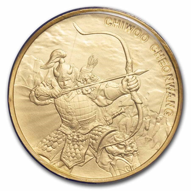 韓国 チウ・チョンワン金貨 1Clay 1/10オンス 2022年製 韓国造幣公社