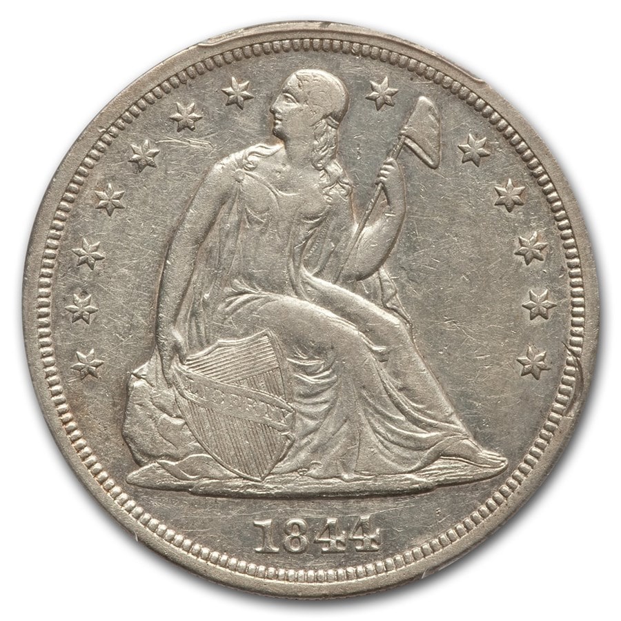 1844ǯ ƥåɥХƥ 顼  1ɥ С  ͳν  ꥫ罰¤ʾ եǥե XF-45 PCGS ƥ