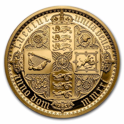 ゴシッククラウン金貨 1kg 2021年製 イギリス王立造幣局発行の販売