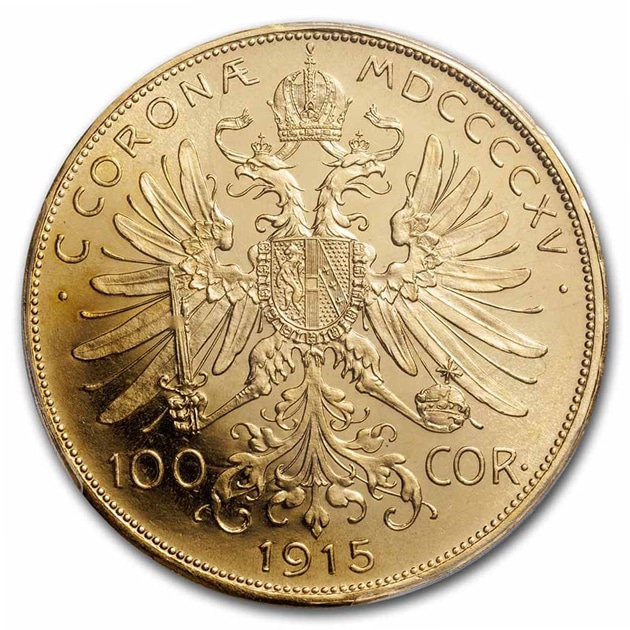 �������ȥꥢ����/�ϥ󥬥꡼�� �ե��ġ��衼����1�� 100�����ʶ�� 1915ǯ�� �������ȥꥢ MS-66 PCGS ����ƥ�����������