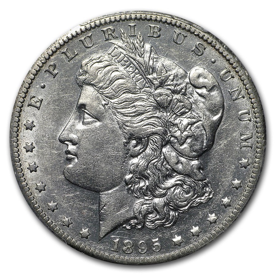 1895ǯ 륬顼  1ɥ С  륬 إå Хƥ  ꥫ罰¤ʾ ˥塼 AU-50 PCGS ƥ