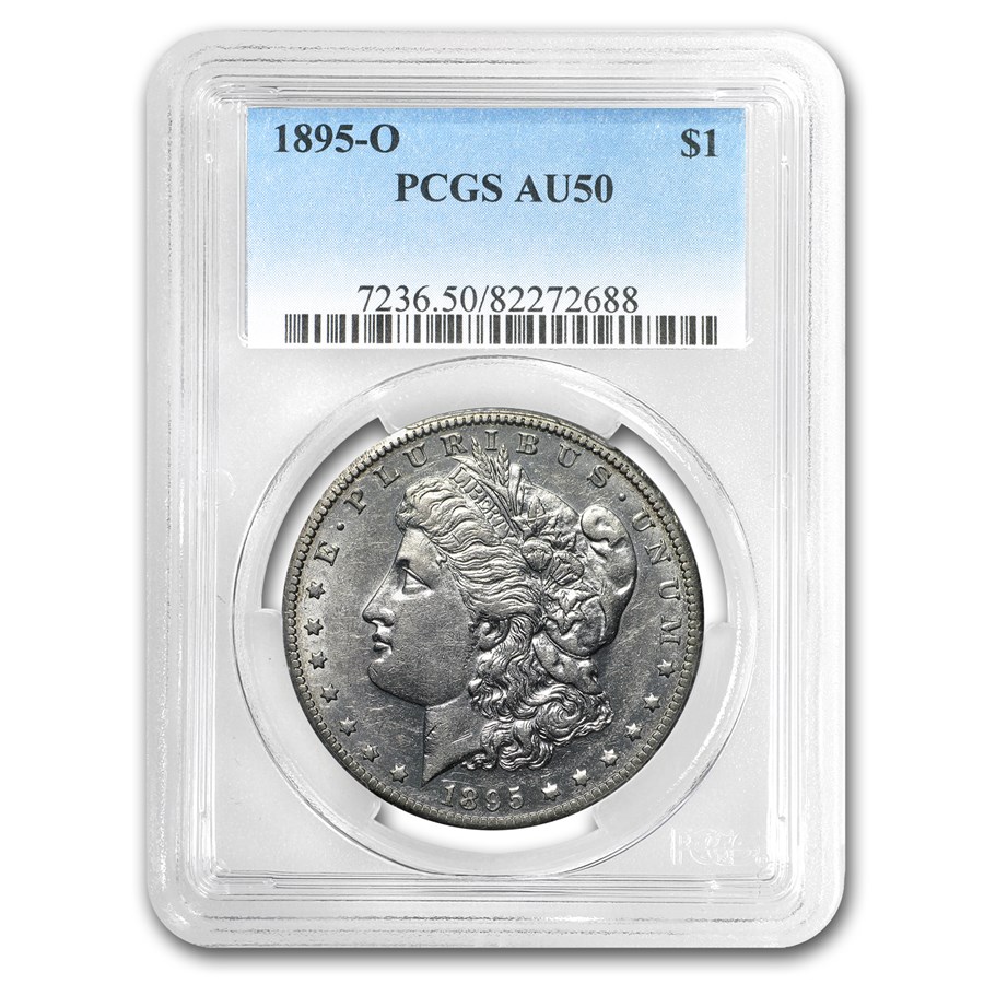 1895ǯ 륬顼  1ɥ С  륬 إå Хƥ  ꥫ罰¤ʾ ˥塼 AU-50 PCGS ƥ