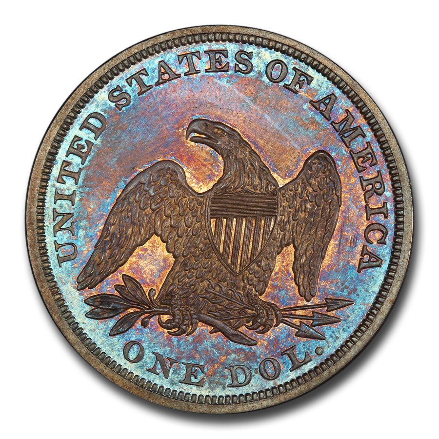 1856ǯ �����ƥå� ��Хƥ� ���顼 ��� 1�ɥ� ��ͳ�ν��� �������� ����ꥫ�罰��¤ʾ�� �ե���ǥ�ե��� PR-65 PCGS CAC ����ƥ�����������