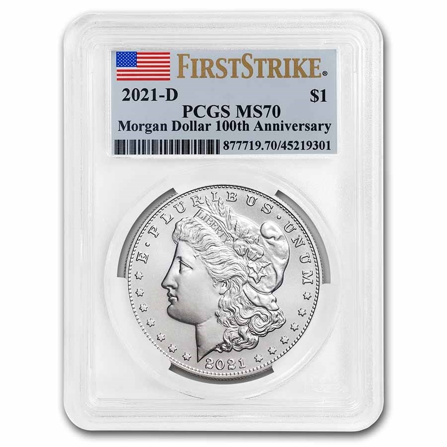 2021ǯ 륬顼 100ǯ ǰ  1ɥ  С  륬 إå Хƥ  ꥫ罰¤ʾ ǥС MS-70 PCGS (FirstStrike&#174;)