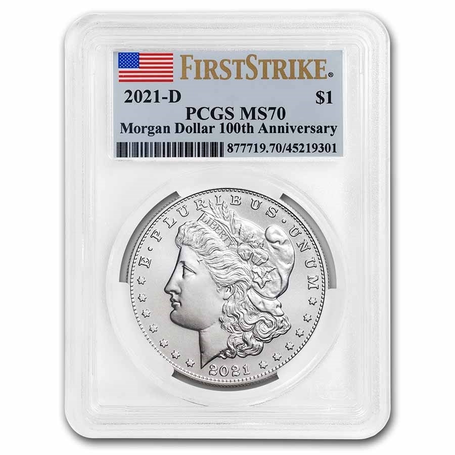 2021ǯ 륬顼 100ǯ ǰ  1ɥ  С  륬 إå Хƥ  ꥫ罰¤ʾ ǥС MS-70 PCGS (FirstStrike&#174;)