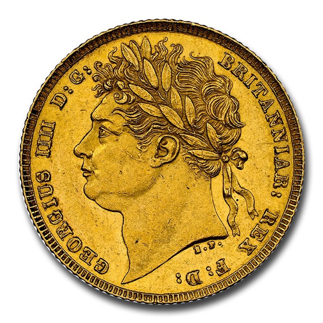 ジョージ4世 ソブリン金貨 イギリス 1821年製 MS-61 NGC アンティーク