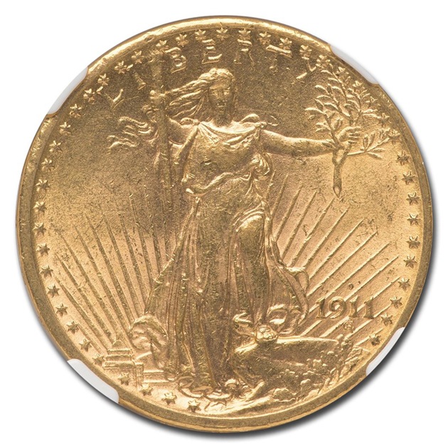 ����ꥫ ����ȥ����ǥ� ���֥� �������� 20�ɥ��� 1911ǯ�� ����ꥫ�罰�� MS-62 NGC ����ƥ�����������