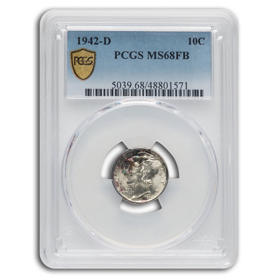 1942ǯ ޡ꡼   10 С 󥰥 Хƥ إå ꥫ罰¤ʾ ǥС MS-68 PCGS (FB) ơ