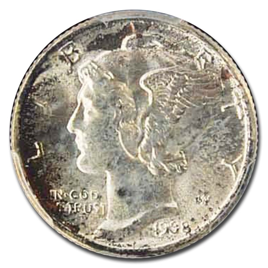 1938ǯ �ޡ�����꡼ ������ ��� 10����� ����С� �����󥰥� ��Хƥ� �إå� ����ꥫ�罰��¤ʾ�� �ե���ǥ�ե��� MS-68 PCGS (FB) ������ơ���������