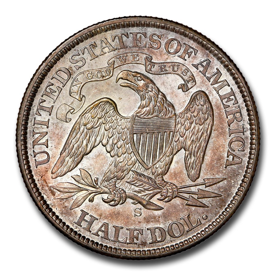 1874ǯ ƥå Хƥ ϡ 顼  50 С  ͳν  ꥫ罰¤ʾ ե󥷥 MS-65+ NGC (Arrows) ƥ