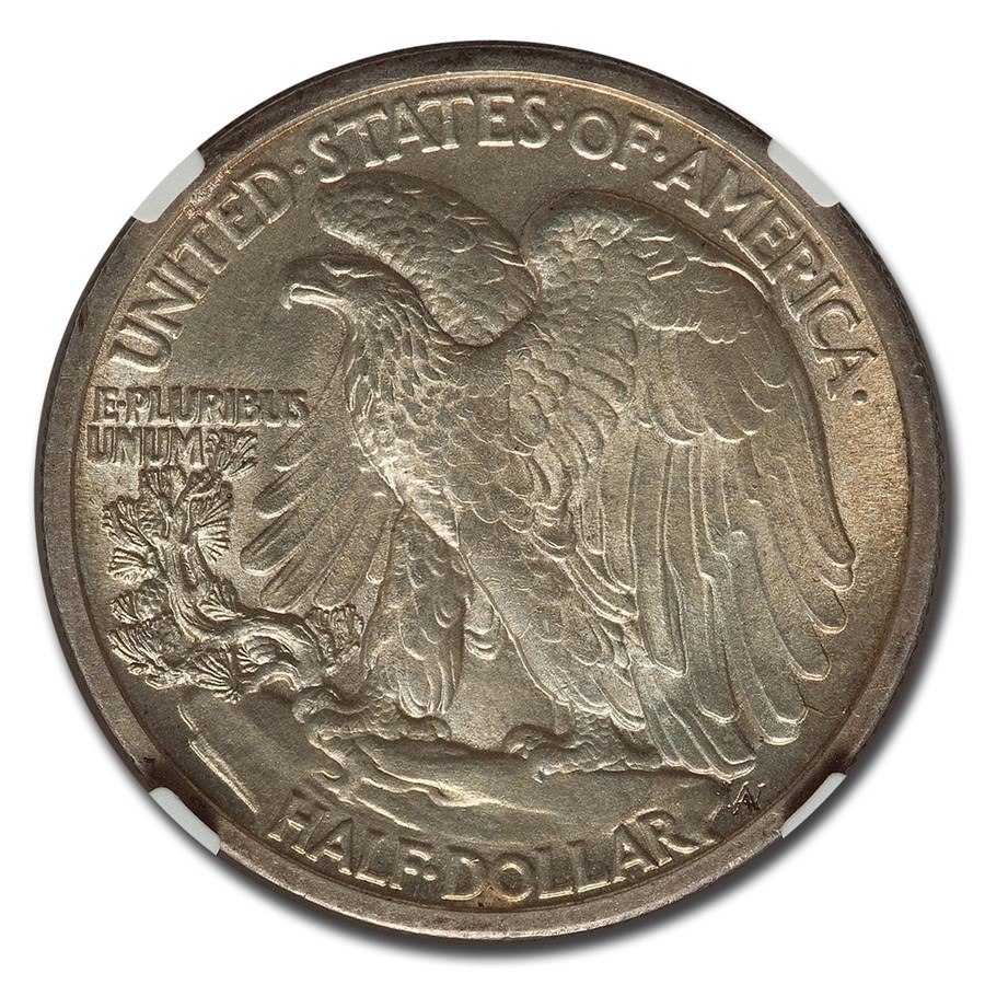 1916ǯ ���������� ��Хƥ� �ϡ��ե��顼 ��� 50����� �������� ����ꥫ�罰��¤ʾ�� ����ե�󥷥��� MS-66 NGC ����ƥ�����������