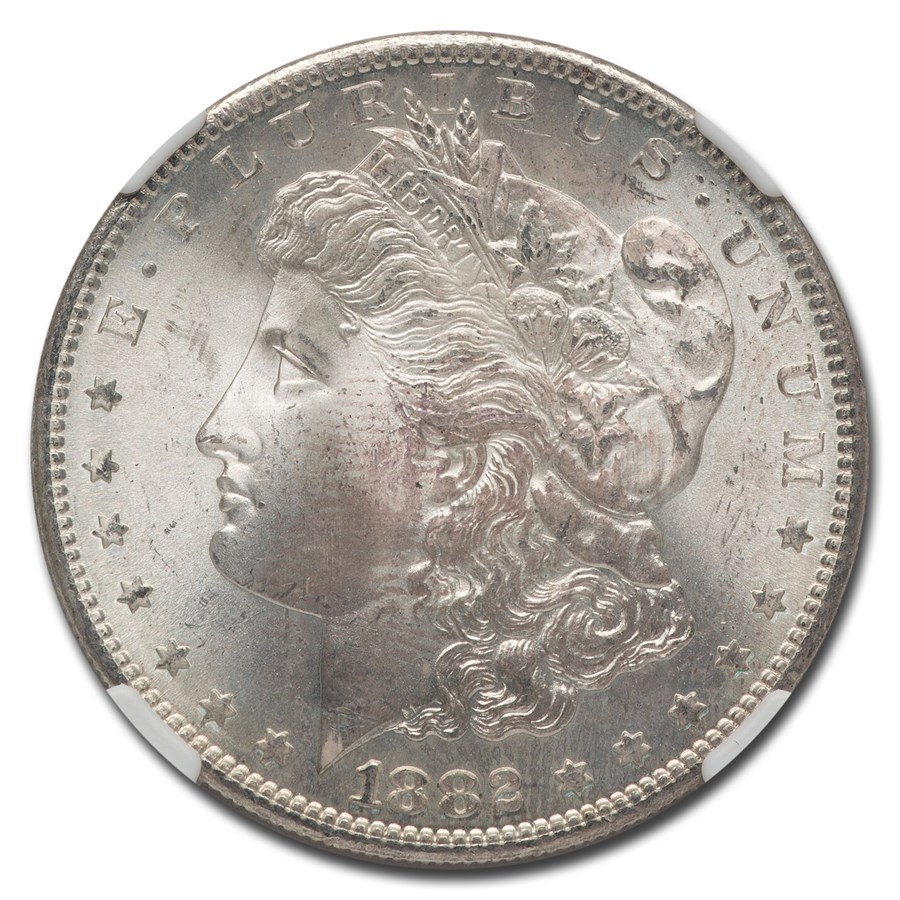 1882ǯ ��륬����顼 ��� 1�ɥ� ����С� ������ ��륬�� �إå� ��Хƥ� �������� ����ꥫ�罰��¤ʾ�� ����ե�󥷥��� MS-67+ NGC ����ƥ�����������