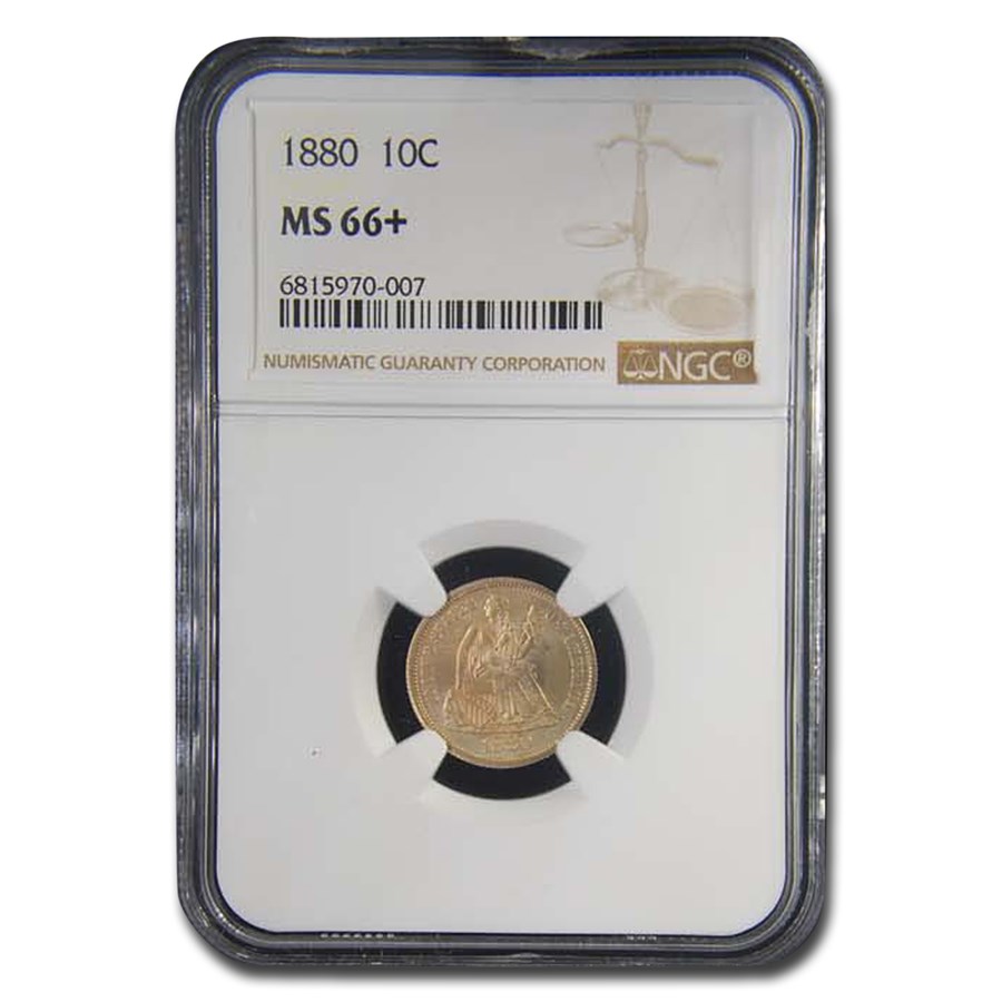 1880ǯ �����ƥå� ��Хƥ� ������ ��� 10����� ����С� ������ ��ͳ�ν��� �������� ����ꥫ�罰��¤ʾ�� �ե���ǥ�ե��� MS-66+ NGC ����ƥ�����������