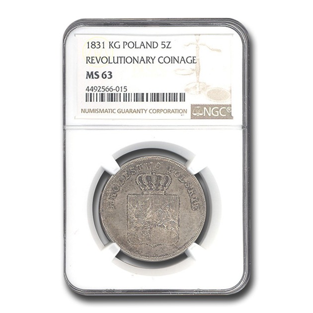 1831ǯ �ݡ����� 5�������ƥ� ��� ������ MS-63 NGC ����ƥ�����������