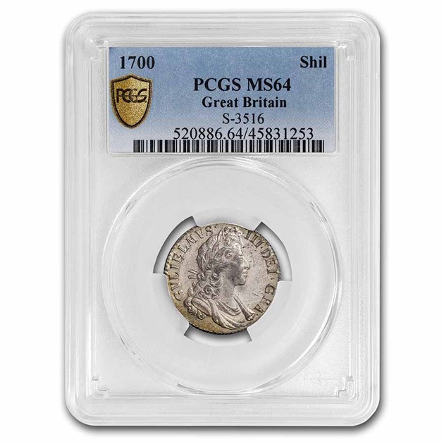 1700ǯ �����ꥢ��3�� ���󥰥��ɹ� ����� ��� �����ꥹ MS-64 PCGS ����ƥ�����������