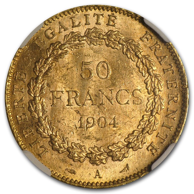 �ե�� ��å������󥸥����� 50�ե�� �ե�� �ѥ�¤ʾ�� 1904ǯ�� MS-61 NGC ����ƥ�����������