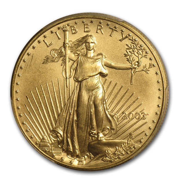 ���������� 1���� 50�ɥ� ����ꥫ�󥤡����� 2003ǯ�� ����ꥫ¤ʾ��ȯ�� MS-69 PCGS