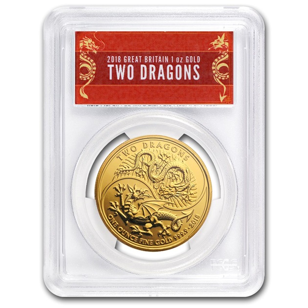 GB �ġ��ɥ饴���� 1���� 100�ݥ�� 2018ǯ�� �����ꥹ��Ω¤ʾ��ȯ�� MS-70 PCGS (FS/�ɥ饴���٥�)