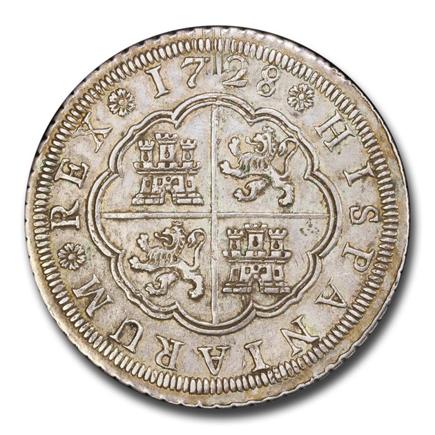 1728ǯ ���ڥ���  4�쥢�� ��� ���ӥꥢ¤ʾ�� AU-55 PCGS ����ƥ�����������